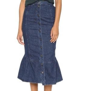 Rachel Comey Denim Mermaid Skirt